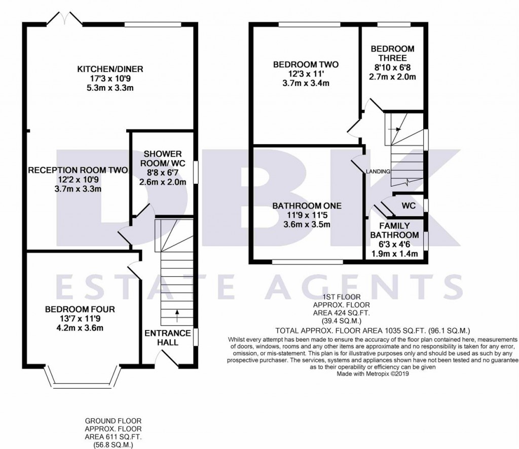 Floorplans For Gresham Road, Hounslow, TW3