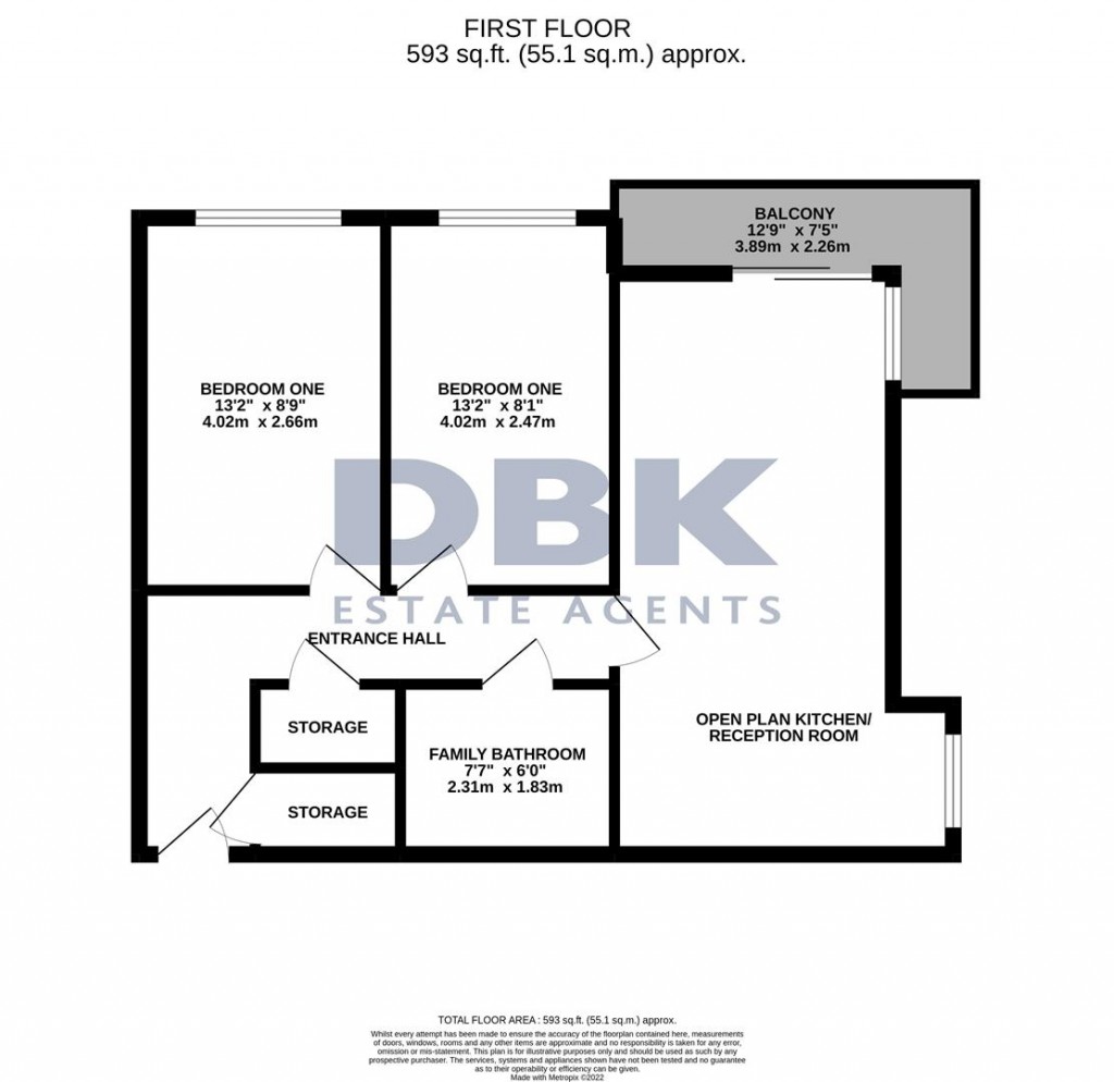 Floorplans For Blackburn Way, Hounslow, TW4