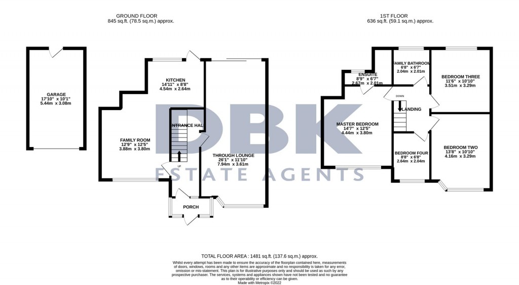 Floorplans For Byron Avenue, Cranford, TW4