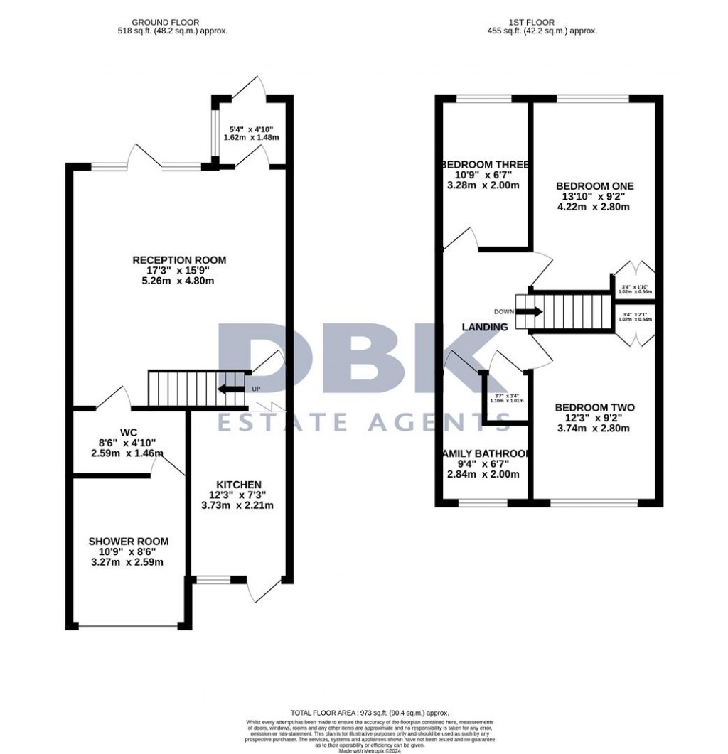 Floorplans For Wheatlands, Heston, TW5