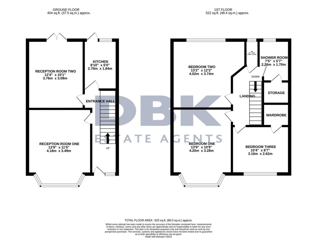 Floorplans For Byron Avenue, Cranford, TW4