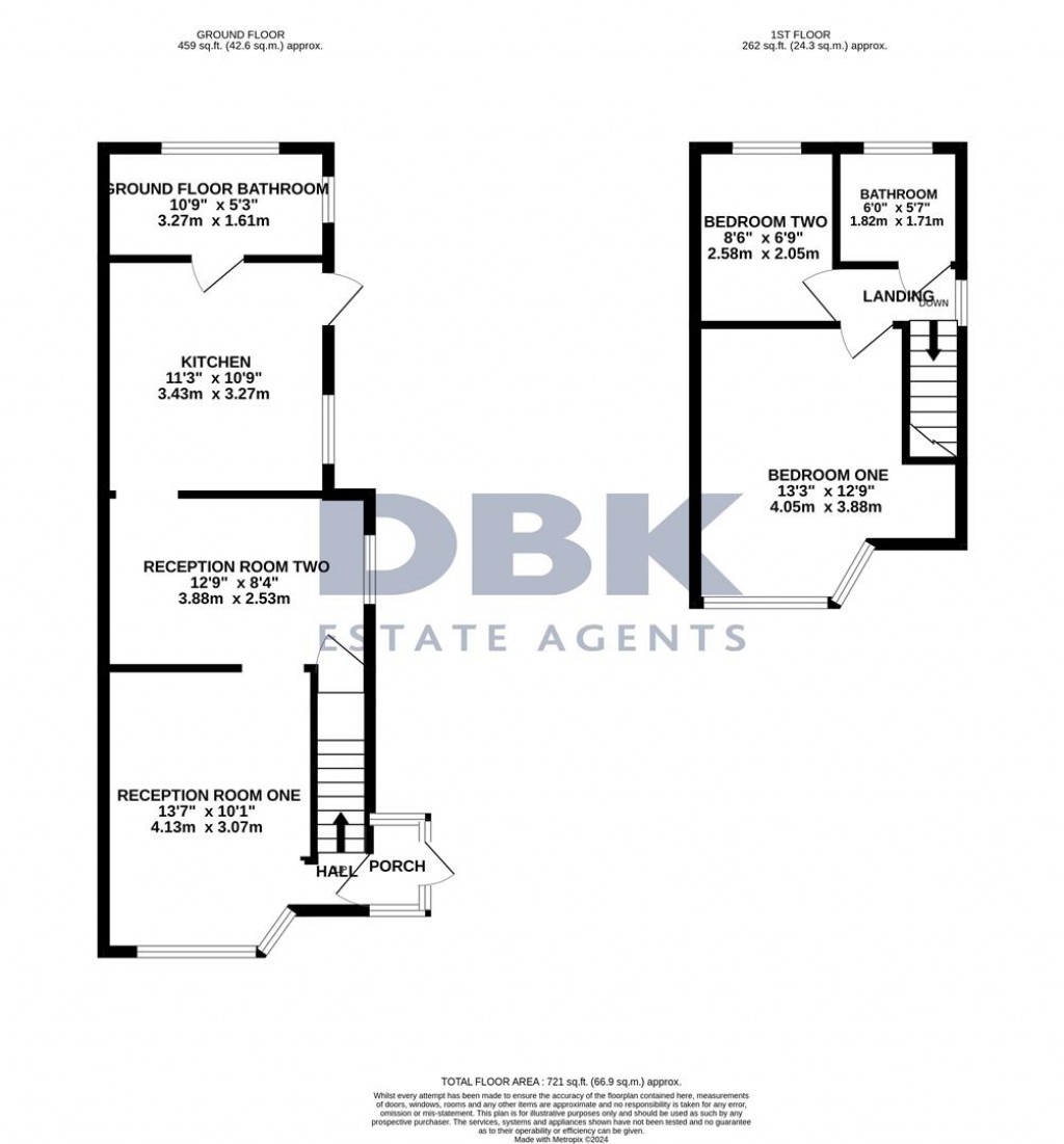 Floorplans For Saxon Avenue, Feltham, TW13