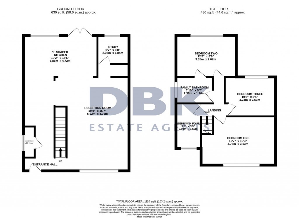 Floorplans For Charter Crescent, Hounslow, TW4