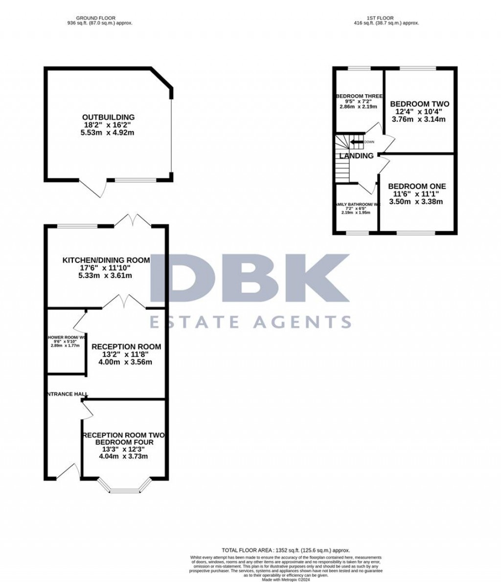 Floorplans For Beaconsfield Road, Southall, UB1