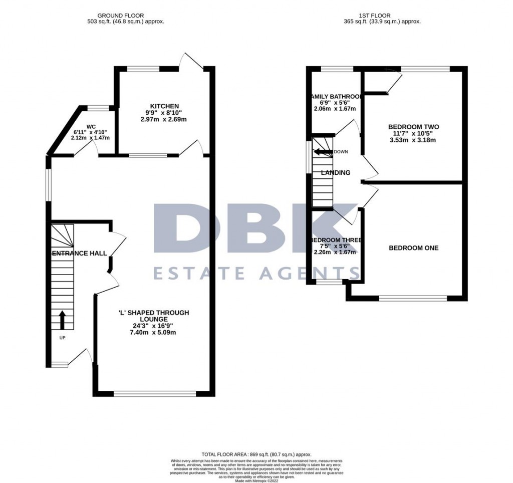 Floorplans For Clairvale Road, Heston, TW5