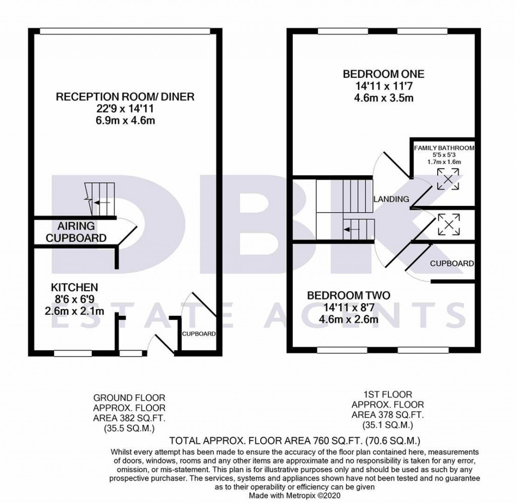 Floorplans For Brookwood Road, Hounslow, TW3