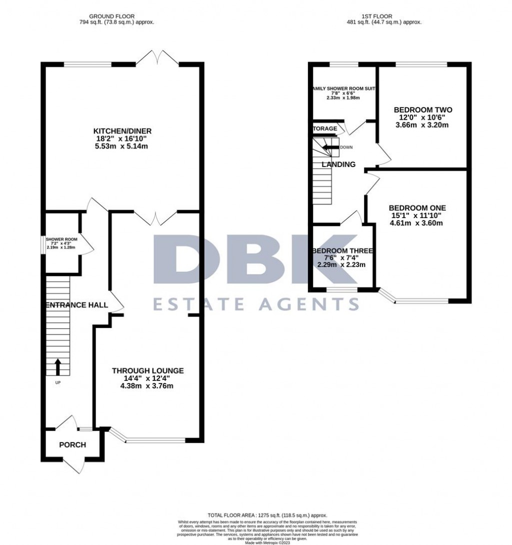 Floorplans For Rosemary Avenue, Hounslow, TW4