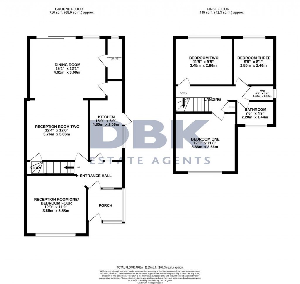 Floorplans For St. Leonards Gardens, Heston, TW5