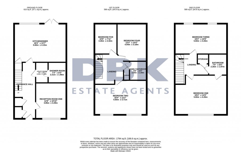 Floorplans For Potters Road, Southall, UB2