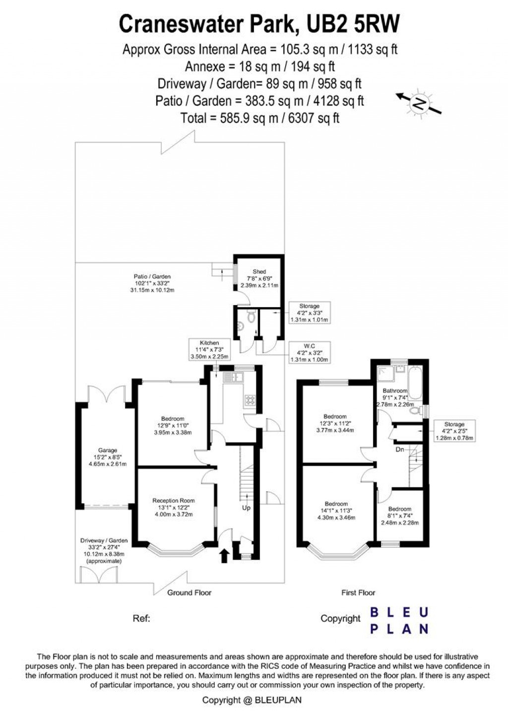 Floorplans For Craneswater Park, Norwood Green, UB2