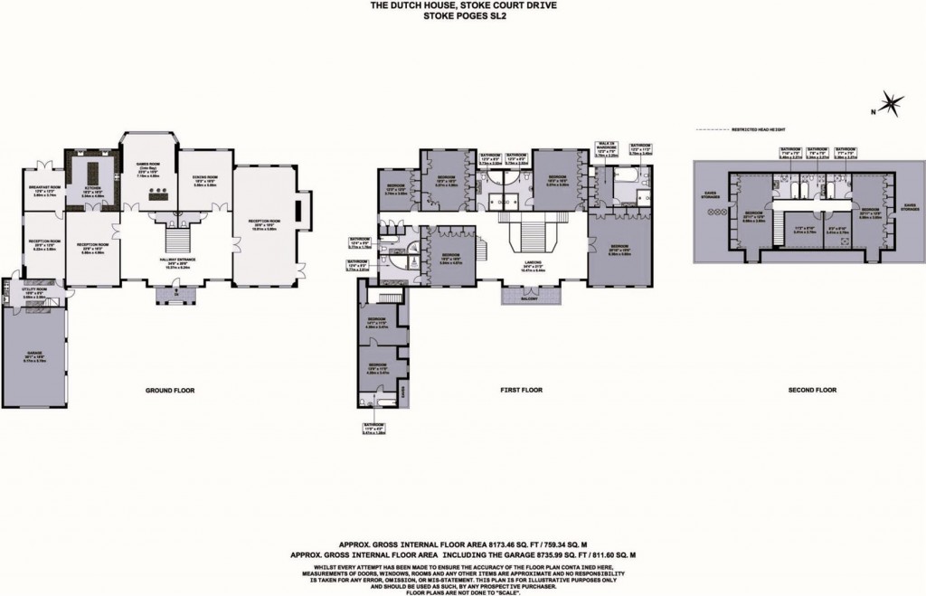 Floorplans For Stoke Court Drive, Stoke Poges, SL2