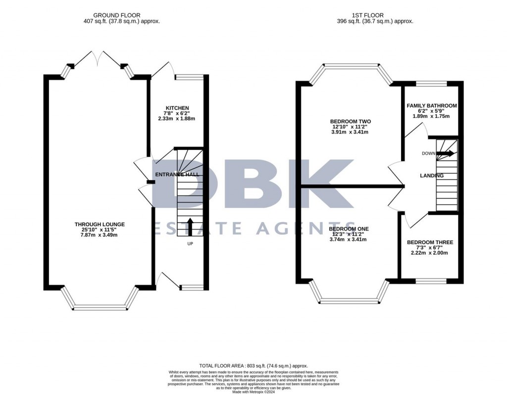 Floorplans For St. Peters Road, Southall, UB1