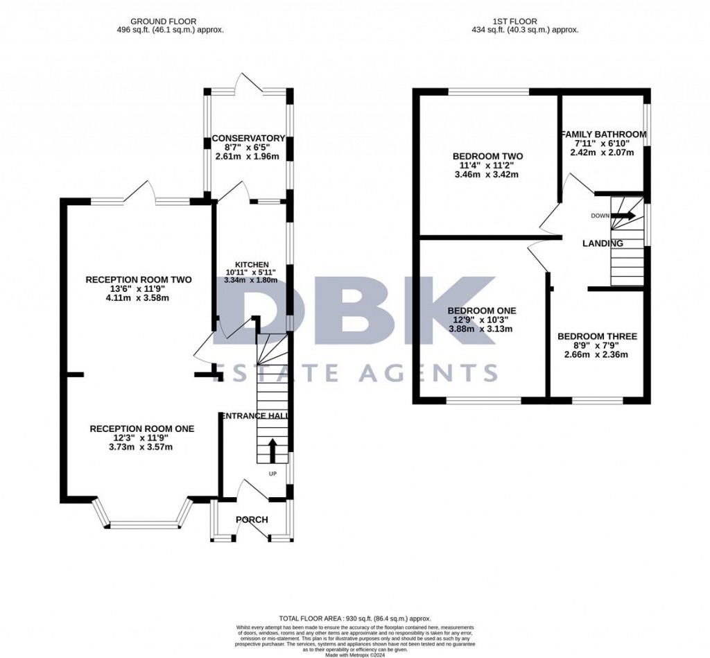 Floorplans For Lime Tree Road, Heston, TW5