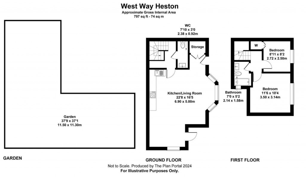 Floorplans For West Way, Heston, TW5