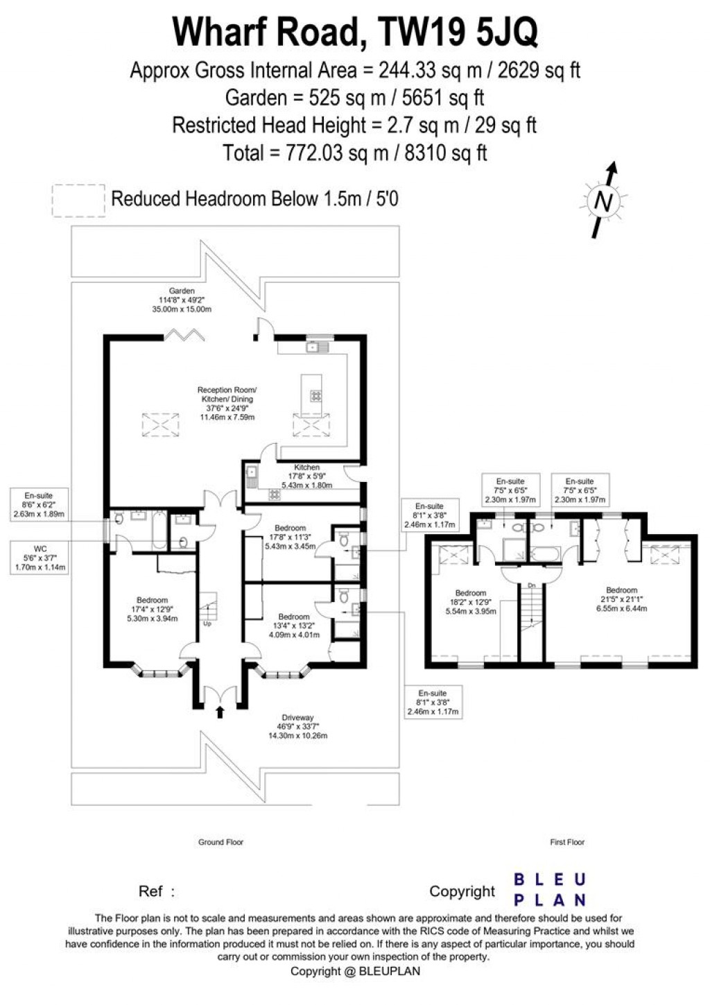 Floorplans For Wharf Road, Wraysbury, TW19