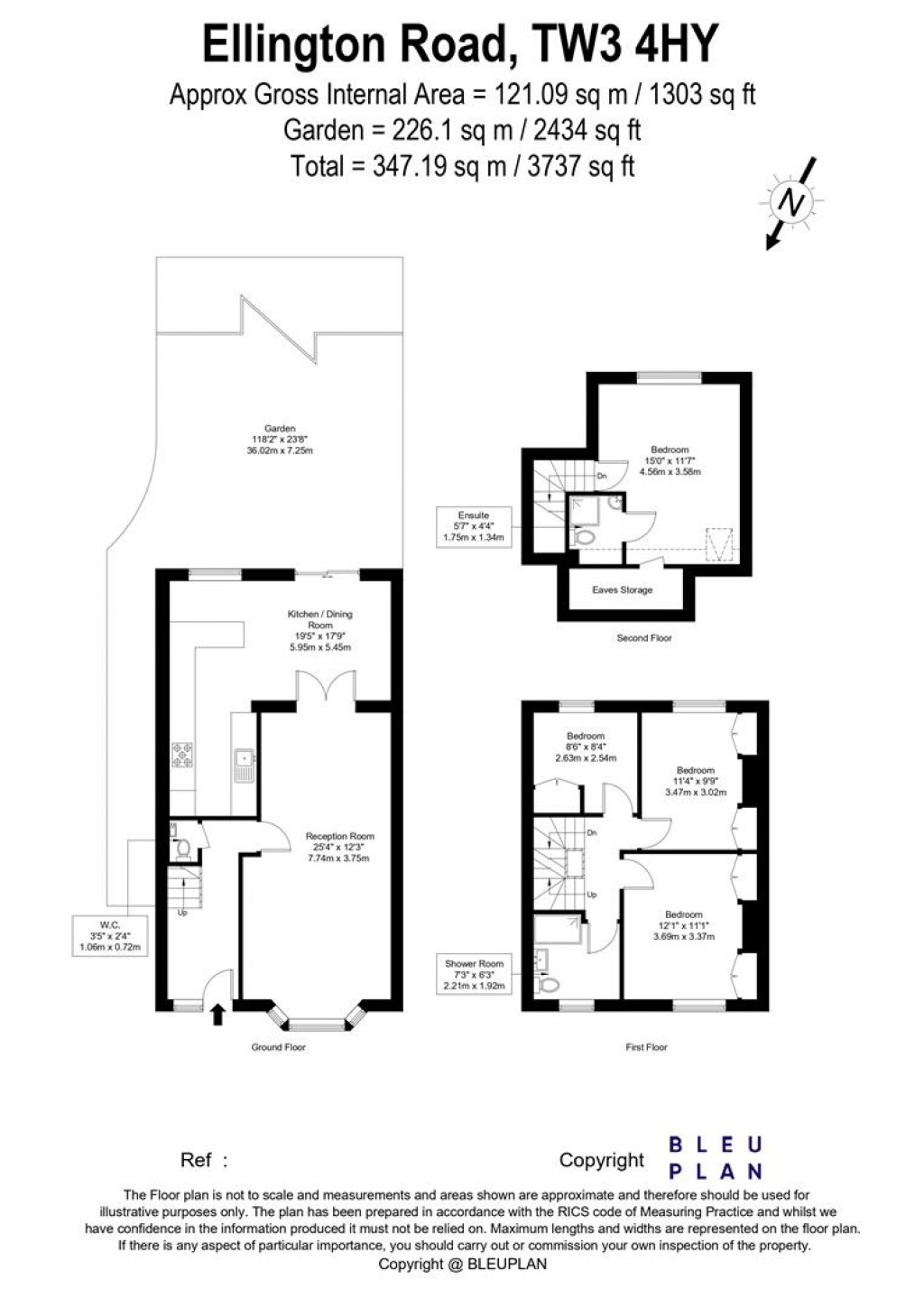 Floorplans For Ellington Road, Hounslow, TW3