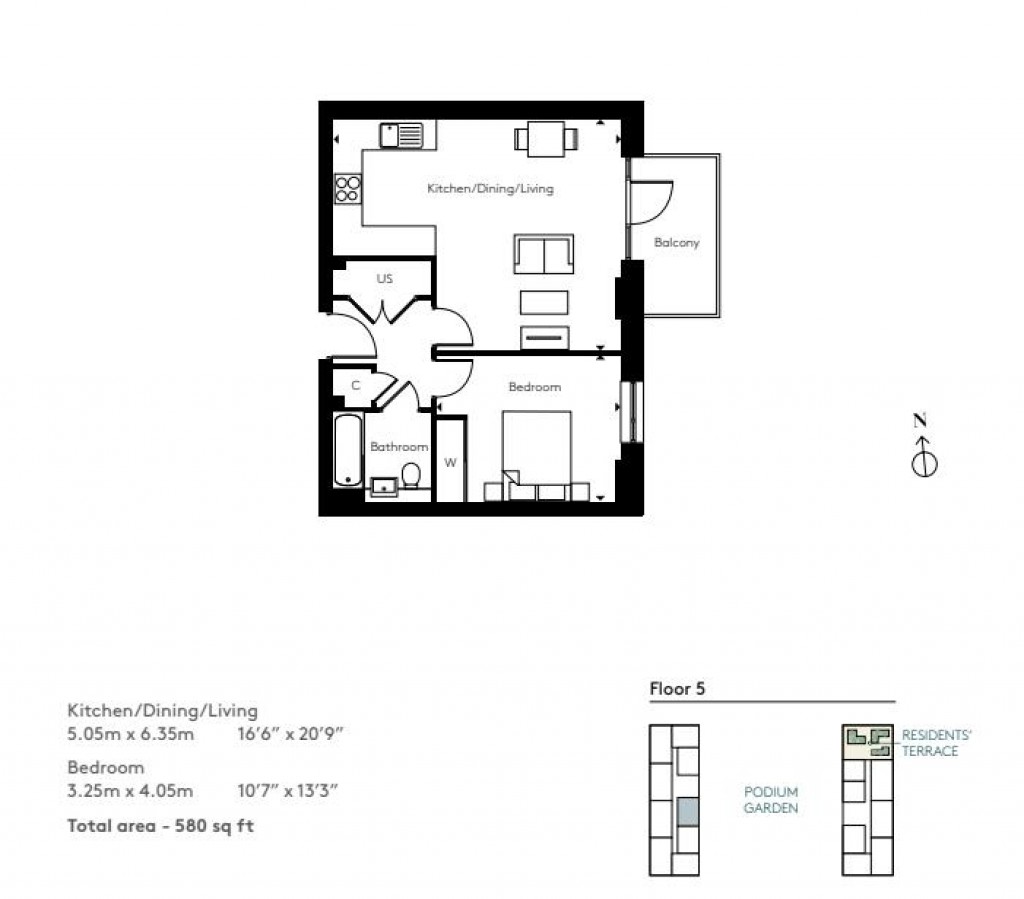 Floorplans For Green Square, Lampton Parkside, TW3