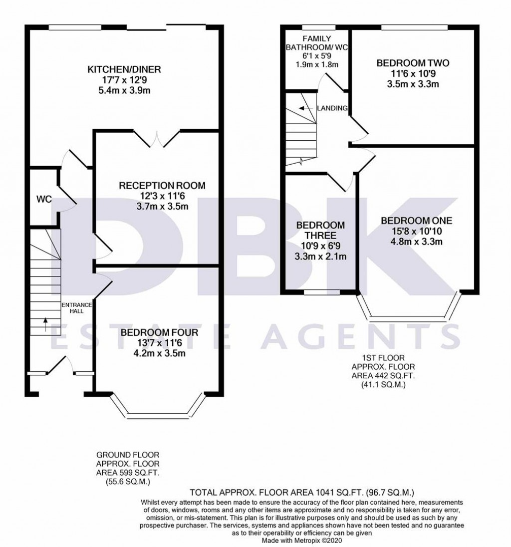 Floorplans For Trinity Road , Southall, UB1