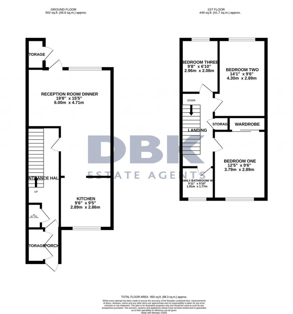 Floorplans For Midsummer Avenue, Hounslow, TW4